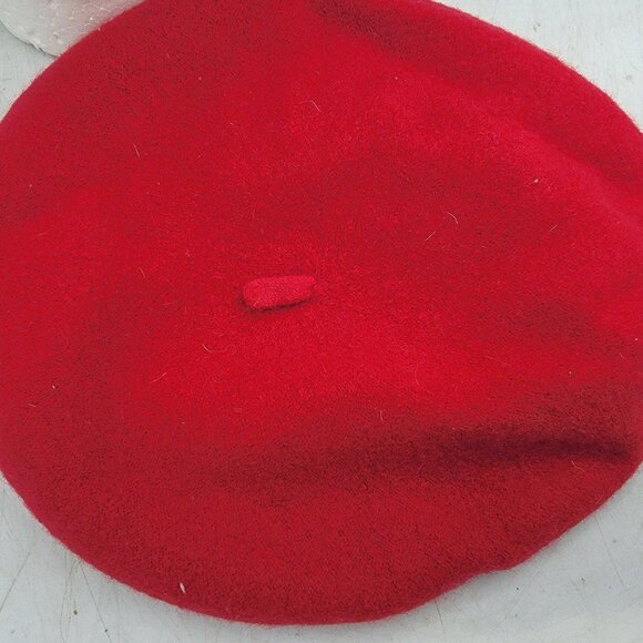 Red Wool Beret Hat by Epochhats 100% Pure Wool Fashion Casual Going Out - Picture 6 of 6